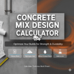 Concrete Mix Design Calculator - Online tool for calculating perfect concrete proportions with cement, sand and aggregate ratios