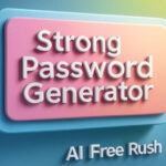 ibrant image of Strong Password Generator tool creating secure passwords