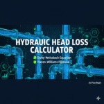 "Free Hydraulic Head Loss Calculator - Darcy-Weisbach & Hazen-Williams Methods for Water Pipe Flow Calculations"