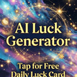 AI Luck Generator – Tap for Free Daily Luck Card with magical cosmic visuals 2025