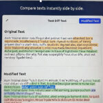 TOP WEB TOOLS Compare Tool – Instantly compare two texts with color-coded changes using HTML, CSS, JavaScript